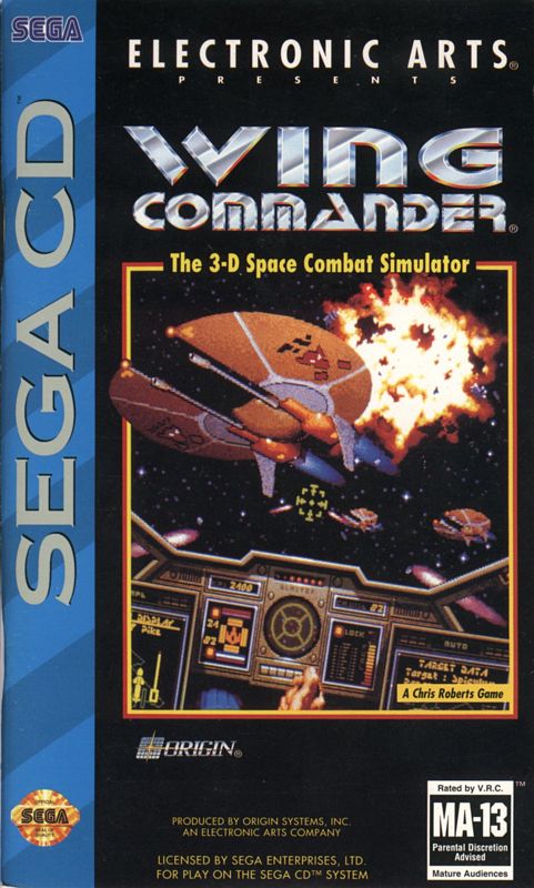 Wing Commander box art for Sega CD